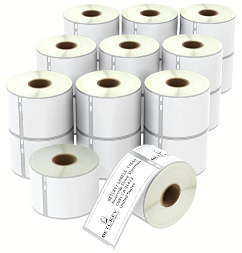 BETCKEY - 20 Rollen 99014 Selbstklebende Etiketten Kompatibel mit DYMO S0722430, 54mm x 101mm, 4800 Versandetiketten für LabelWriter 450, 4XL NICHT passend 550 oder 5XL von BETCKEY