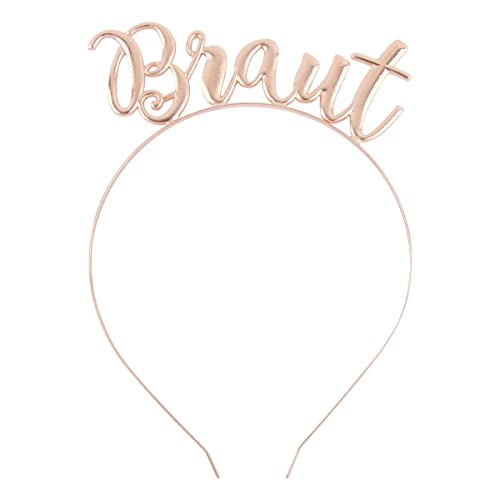 BETESSIN JGA Haarreif Frauen Rosegold Braut Haarreif Bride Haarschmuck Braut Accessoires für Bachelorette Party Hen Party Junggesellinnenabschied Frauen Hochzeitsdeko usw. von BETESSIN