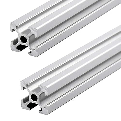 BEVDICNC 2020 600mm Aluminium Extrusion Profil T Typ 2 Stück Silber Europäischer Standard Eloxierte Linearschiene Aluminiumprofilextrusion für DIY 3D-Drucker und CNC-Maschinen von BEVDICNC