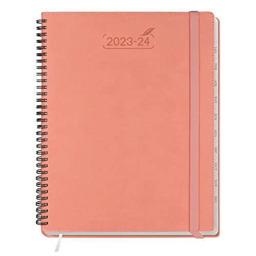 BEZEND Kalender 2024 Buchkalender A4 Ringbuch Softcover [Rosa] Terminplaner 2024 Wochenkalender 1 Woche 2 Seiten | 17-Monate Planer & Terminkalender ab Sofort Nutzbar Bis Dez’24 von BEZEND