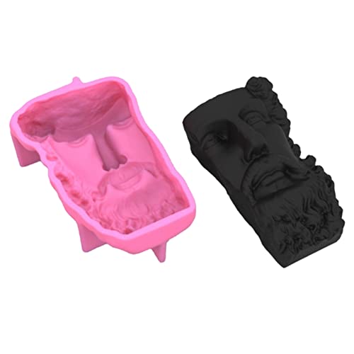 3D-Gesichtsstatue, Dekoration, Silikonform, Epoxidharz, Ornamente, Seife, Schmelzharz, Ton, Heimdekorationen 3D-Gesichtsstatue, Dekoration, Silikonform, Epoxidharz, Ornamente, Seife, Schmelzharz, Ton, Heimdekorationen von BFANGLC