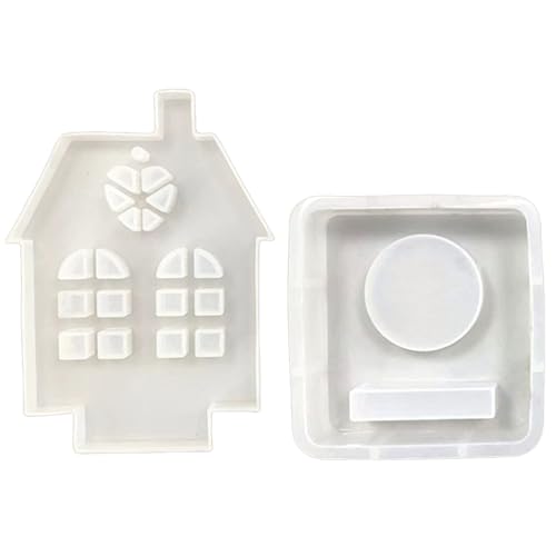 3D-Kerzenhalter-Silikonform, ausgehöhlt, Hausbodenform, Gipshalter, Epoxidharz, Heimdekoration 3D-Kerzenhalter-Silikonform, ausgehöhlt, Hausbodenform, Gipshalter, Epoxidharz, Heimdekoration von BFANGLC