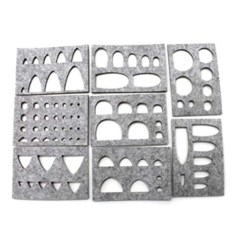 BFANGLC 8 x Wollfilz-Formen, Nadelfilz, Bastelschablone, Applikation, Basteln, Formen BFANGLC 8 x Wollfilz-Formen, Nadelfilz, Bastelschablone, Applikation, Basteln, Formen von BFANGLC