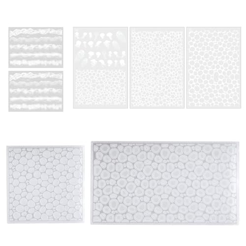 Silikonform mit Wasser-Designs, einzigartige Epoxidharz-Schmuckherstellung, Formen für Enthusiasten, 7 Stück Silikonform mit Wasser-Designs, einzigartige Epoxidharz-Schmuckherstellung, Formen für Enthusiasten, 7 Stück von BFANGLC