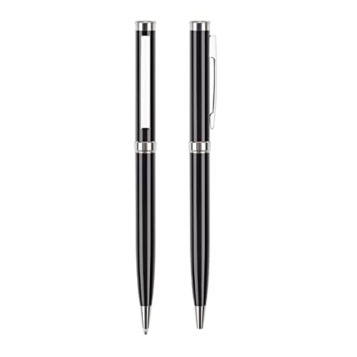 0 5 Mm Luxuriöser Metall Kugelschreiber Gelstift Schwarze Tinte Zum Schreiben Journaling Notizen Studenten Briefpapier Party Geschenk 2 X von BFLKY