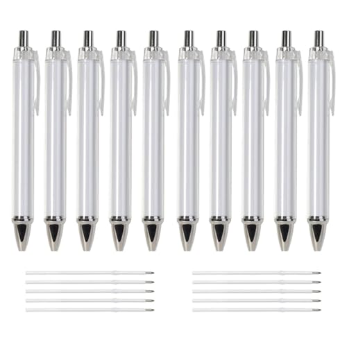 10 Stück Druckkugelschreiber Ergonomischer Kugelschreiber Sublimationsstift Wärmeübertragungsstift Für Volldruckstift von BFLKY