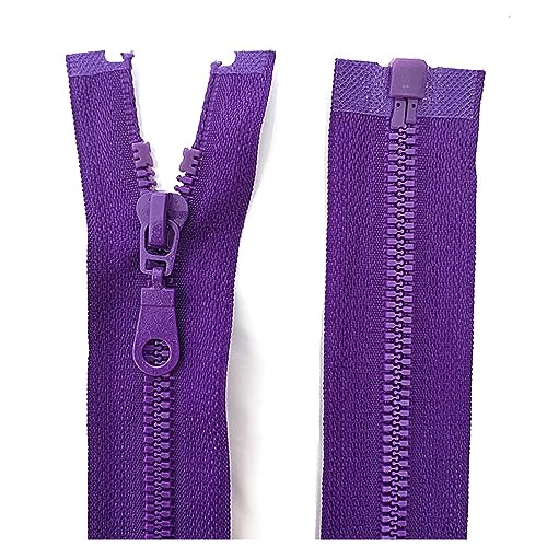 BFNDSSEOU Harzziegel 20 Stück Harz-Reißverschluss 5# 25–70 cm Ersatz-Nähreißverschluss(Dark Purple,30Cm) von BFNDSSEOU