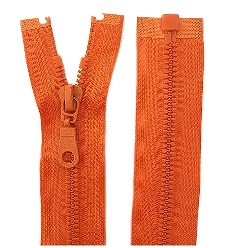 BFNDSSEOU Harzziegel 20 Stück Harz-Reißverschluss 5# 25–70 cm Ersatz-Nähreißverschluss(Orange,25Cm) von BFNDSSEOU