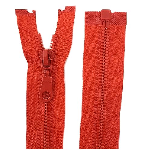 BFNDSSEOU Harzziegel 20 Stück Harz-Reißverschluss 5# 25–70 cm Ersatz-Nähreißverschluss(Red,25Cm) von BFNDSSEOU