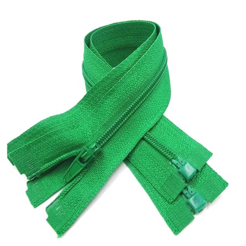 BFNDSSEOU Harzziegel 5 Stück 3# Nylon-Reißverschluss-Harz-Reißverschlüsse mit offenem Ende(Dark Green,20Cm) von BFNDSSEOU