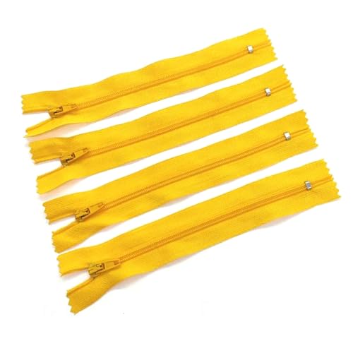 BFNDSSEOU Harzziegel Spulenreißverschlüsse aus Harz 3# 70–100 cm Nylon-Spiralreißverschluss(Gold,100Pcs 70Cm) von BFNDSSEOU