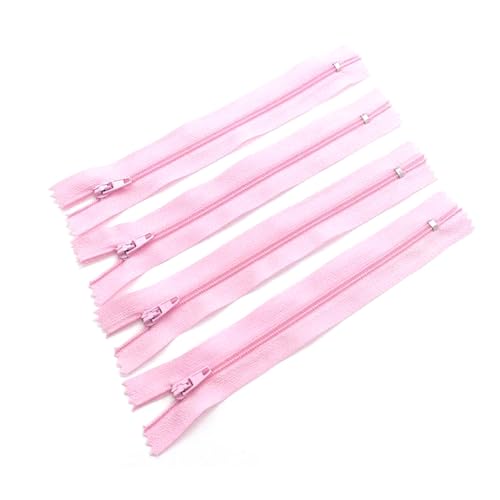 BFNDSSEOU Harzziegel Spulenreißverschlüsse aus Harz 3# 70–100 cm Nylon-Spiralreißverschluss(Pink,100Pcs 90Cm) von BFNDSSEOU