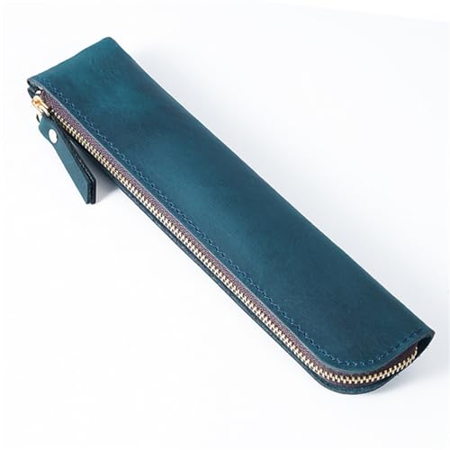 BFNDSSEOU Tasche mit Stiftschutz Vintage minimalistische Stifthülle Stift Bleistiftschutz Stifthalter Aufbewahrungshülle Stifttasche(Blue) von BFNDSSEOU