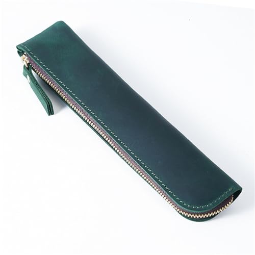 BFNDSSEOU Tasche mit Stiftschutz Vintage minimalistische Stifthülle Stift Bleistiftschutz Stifthalter Aufbewahrungshülle Stifttasche(Dark Green) von BFNDSSEOU