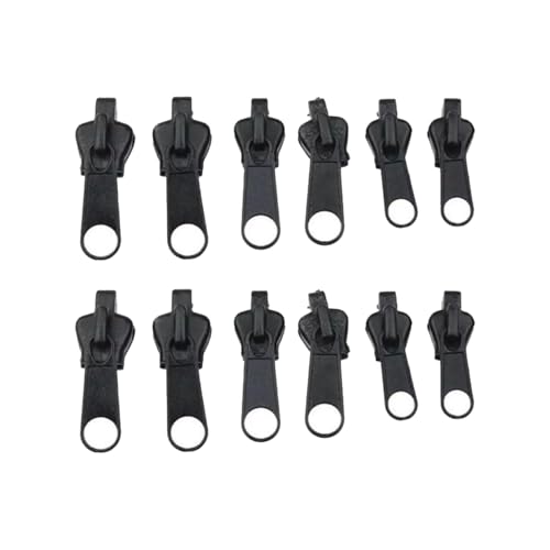 12 Stück Reißverschluss Reparatur Set,Reißverschluss Zipper Ersatz,Reißverschluss Schieber Ersetzen,Ersatz Zipper für Reißverschlüsse,Haushaltbarer Fix-reißverschluss Universal Reparatur Ersatzteile von BFUZXY