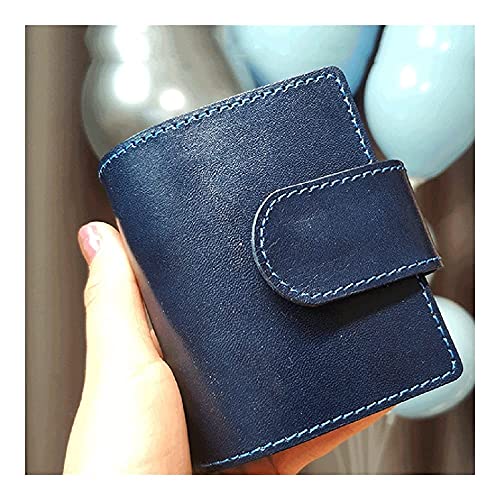 Taschenbuch Mini Journal, Notizbuch Mini-Notizbuch Taschentagebuch Kreative Mode Tragbares Loseblatt Leder Augenschutz Kleiner Notizblock Geschenk Z Journal(Blue) von BFVAKBKYT