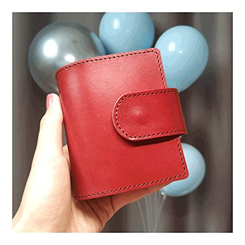 Taschenbuch Mini Journal, Notizbuch Mini-Notizbuch Taschentagebuch Kreative Mode Tragbares Loseblatt Leder Augenschutz Kleiner Notizblock Geschenk Z Journal(Red) von BFVAKBKYT