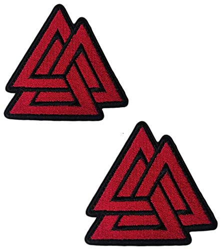 Ersatz für Glow in Dark Valknut Dreieck Symbol Wikinger Norse Rune Hook & Loop Emblem Patch 2 Stück (Glow in Dark Valknut Dreieck Symbol Wikinger Norse Rune) von BFYDmttuBF