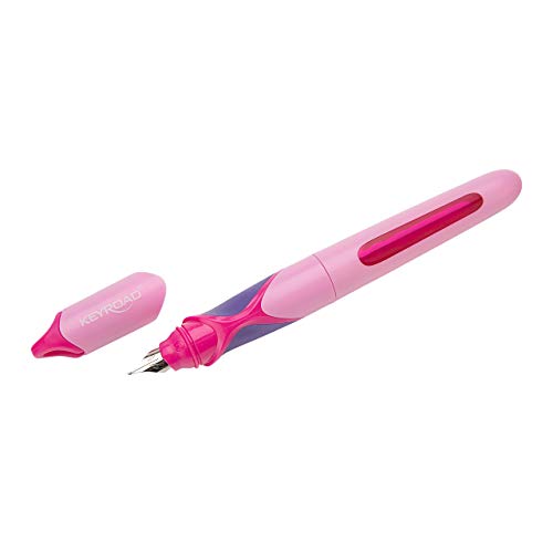 office point germany Füllhalter EXACT | Füller für Kinder, Füllfederhalter, Schreiblernfüller inkl. 2 Tinten Patronen | ergonomische Griffzone | pink von office point germany