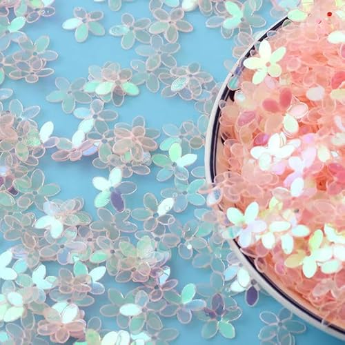 10 mm Pailletten, fünfblättrige Blumenpailletten, lose, runde Tasse, DIY, Nähen, Basteln, 10 g/20 g/50-transparent-10 mm 20 g 10 mm Pailletten, fünfblättrige Blumenpailletten, lose, runde Tasse, DIY, Nähen, Basteln, 10 g/20 g/50-transparent-10 mm 20 g von BGPFJK
