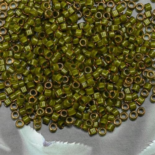 2,5 mm 14 g Rocailles-Perlen, glänzende, bunte Charm-Perlen zur Schmuckherstellung, Halsketten, Armbänder, DIY-Zubehör-S2203-2,5 mm 1000 Stück von BGPFJK