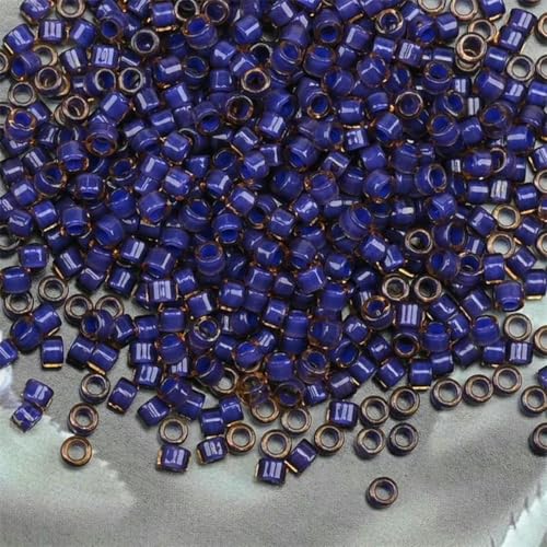 2,5 mm 14 g Rocailles-Perlen, glänzende, bunte Charm-Perlen zur Schmuckherstellung, Halsketten, Armbänder, DIY-Zubehör-S2217-2,5 mm 1000 Stück von BGPFJK