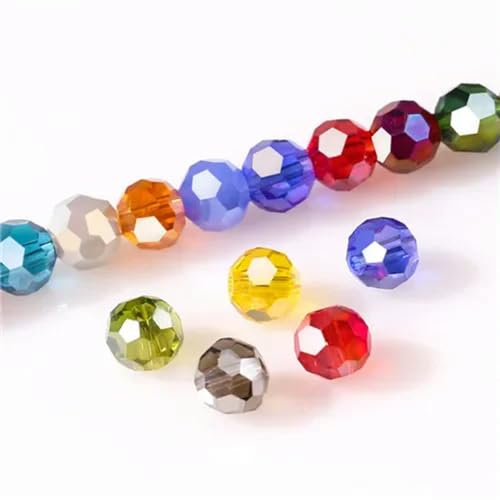 3 4 6 8 mm runde Kristallperlen, facettierte bunte Glasperlen, lose Abstandsperlen zur Schmuckherstellung, Handarbeit, Armband, Halskette, DIY-Z130AB-6 mm 3 4 6 8 mm runde Kristallperlen, facettierte bunte Glasperlen, lose Abstandsperlen zur Schmuckherstellung, Handarbeit, Armband, Halskette, DIY-Z130AB-6 mm von BGPFJK