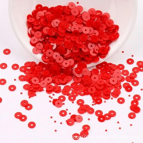 DIY-Pailletten 3 mm 4 mm 5 mm 6 mm 8 mm 10 mm Pailletten, flache, runde Pailletten für Scrapbooking-Zubehör-rot 2–5 mm 10 g DIY-Pailletten 3 mm 4 mm 5 mm 6 mm 8 mm 10 mm Pailletten, flache, runde Pailletten für Scrapbooking-Zubehör-rot 2–5 mm 10 g von BGPFJK