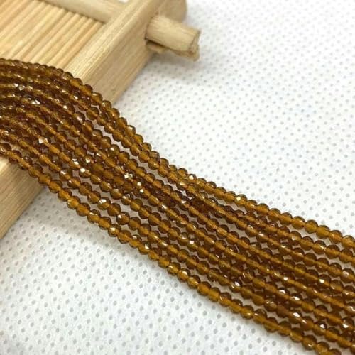 Länge 39 cm, kleine Spinellperlen aus Stein, 2 mm, 3 mm, lose Kristallperlen zur Schmuckherstellung, DIY-Armband, Halskettenzubehör-A-3 mm-130 Stück-T-3 mm-130 Stück von BGPFJK