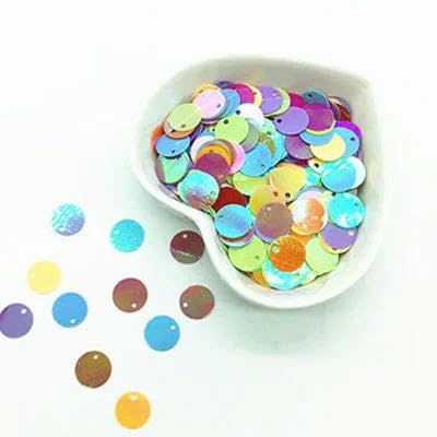 Pailletten, 10 mm, 15 mm, 20 mm, 25 mm, 30 mm, flach, rund, lose Pailletten, zum Nähen, Basteln mit 1 Loch an der Seite, 10 g, AB-Mix, 30 mm, 10 g Pailletten, 10 mm, 15 mm, 20 mm, 25 mm, 30 mm, flach, rund, lose Pailletten, zum Nähen, Basteln mit 1 Loch an der Seite, 10 g, AB-Mix, 30 mm, 10 g von BGPFJK