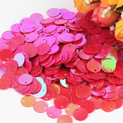 Pailletten, flach, rund, große Paillette, 10 mm, 15 mm, 20 mm, 25 mm, Randloch, lose Pailletten-ABred-30 mm, 50 g, 200 Stück Pailletten, flach, rund, große Paillette, 10 mm, 15 mm, 20 mm, 25 mm, Randloch, lose Pailletten-ABred-30 mm, 50 g, 200 Stück von BGPFJK