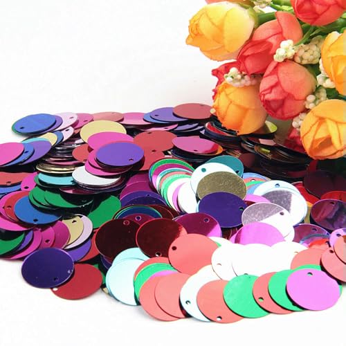 Runde, lose Pailletten, 10 mm, 15 mm, 20 mm, 25 mm, 30 mm, zum Nähen, Basteln, Mix, 30 mm, 20 g Runde, lose Pailletten, 10 mm, 15 mm, 20 mm, 25 mm, 30 mm, zum Nähen, Basteln, Mix, 30 mm, 20 g von BGPFJK