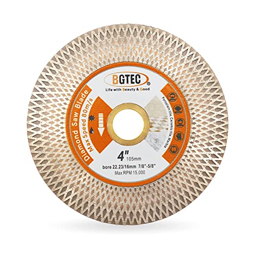 BGTEC Diamant Trennscheibe 105mm - Diamant Schleifscheibe zum Schneiden und Schleifen Granit Marmor Fliese Natursteine. von BGTEC