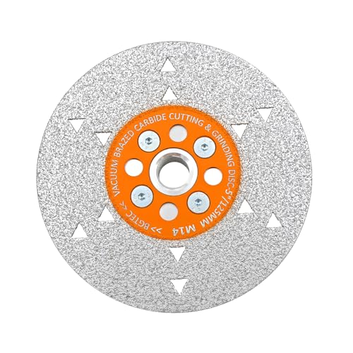 Hartgelötet Zementiert Hartmetall Trennen und Schleifen von Klingen BGTEC 125MM Doppelseitig Kreissägeblatt zum Schneiden und Schleifen von Holz mit M14-Flansch von BGTEC