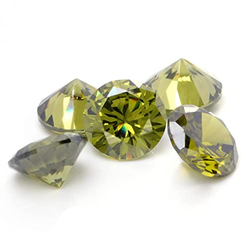 Runder Zirkon-Edelstein zum Aufnähen, Strass, Glaskristall, Pointback, lose Perlen, DIY-Kleidung, Schmuckherstellung, Olivin, 8 mm, 20 Stück Runder Zirkon-Edelstein zum Aufnähen, Strass, Glaskristall, Pointback, lose Perlen, DIY-Kleidung, Schmuckherstellung, Olivin, 8 mm, 20 Stück von BHADANI