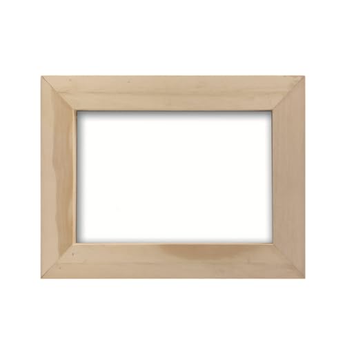 BHFYOB Holz-Bilderrahmen, unlackierter Holz-Bilderrahmen für 10,2 x 15,2 cm Fotos, stehend, Wandbehang, Postkartenrahmen für von BHFYOB