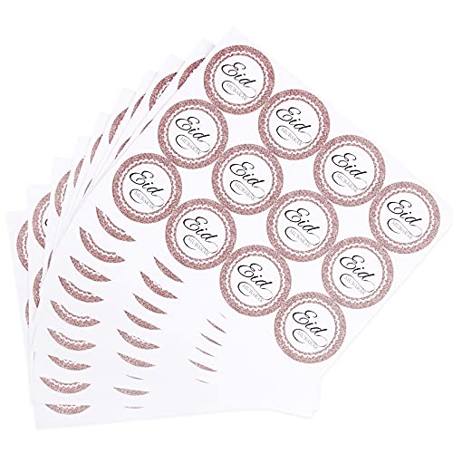 120pcs 4 cm Eid Mubarak Aufkleber Sticker Party Dekoration Letters Ramadan Aufkleber Party Supplies von BHGT