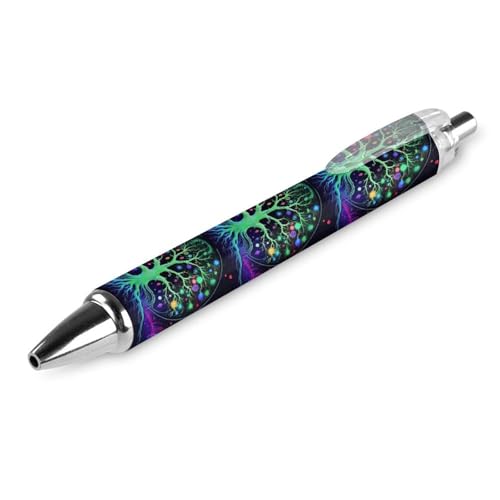 BHHJKK Neon Life of Tree niedlicher einziehbarer Kugelschreiber, feine Spitze, 0,5 mm, runder Schaft, 4 Stück, Büro BHHJKK Neon Life of Tree niedlicher einziehbarer Kugelschreiber, feine Spitze, 0,5 mm, runder Schaft, 4 Stück, Büro von BHHJKK