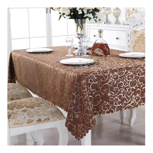 BHOMTY Rechteckige Tischdecke Hotel-Tischdecken Ideal für Zuhause, Veranstaltungen, Konferenzen Dunkelbraun 120 * 160 cm BHOMTY Rechteckige Tischdecke Hotel-Tischdecken Ideal für Zuhause, Veranstaltungen, Konferenzen Dunkelbraun 120 * 160 cm von BHOMTY