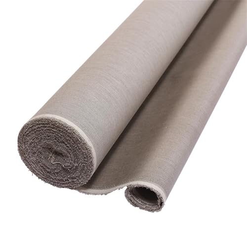 BHOUTY Leinwandrolle 68 cm breite, säurefrei grundierte Leinwandrolle mit mittlerer Textur und 310 g/m² aus Leinenmischung, Malerleinwandrollen for Öl Leinwand Auf Rolle(10m per Pack) von BHOUTY