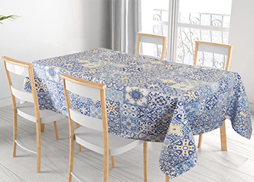 BIANCHERIAWEB Amalfi Tischdecke für Wohnzimmer, Küche, Tisch aus Baumwolle, hergestellt in Italien, verschiedene Designs, 90 x 90 cm von BIANCHERIAWEB