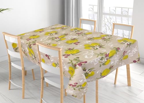 BIANCHERIAWEB Capri RP Tischdecke für Wohnzimmer Küche aus Baumwollmischung Made in Italy Capri RP 140 x 140 cm von BIANCHERIAWEB