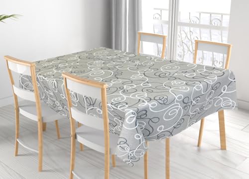 BIANCHERIAWEB Penelope RP Tischdecke für Wohnzimmer Küche Baumwollmischung Made in Italy Penelope RP 90 x 90 Grau von BIANCHERIAWEB