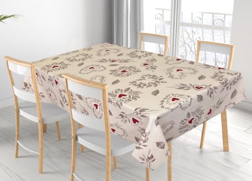 BIANCHERIAWEB Tischdecke für Wohnzimmer Küche Tisch 100% Baumwolle Made in Italy Antibes RP 140 x 140 Antibes von BIANCHERIAWEB