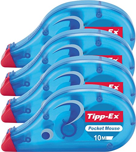 4er Sparpack Tippex 7500 Pocket Mouse Korrekturroller von BIC Deutschland GmbH& Co