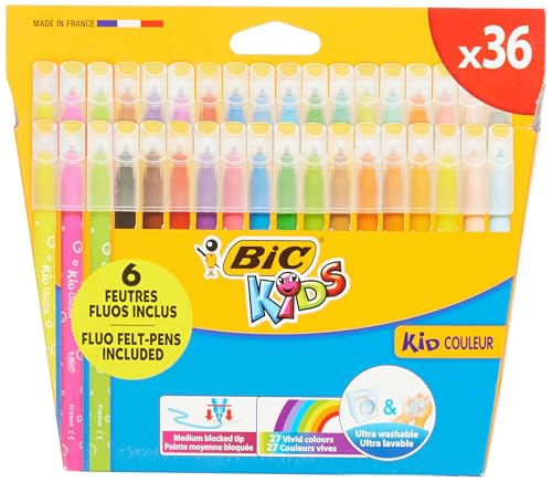 BIC Kids Filzstifte, bunt Etui de 36 von BIC