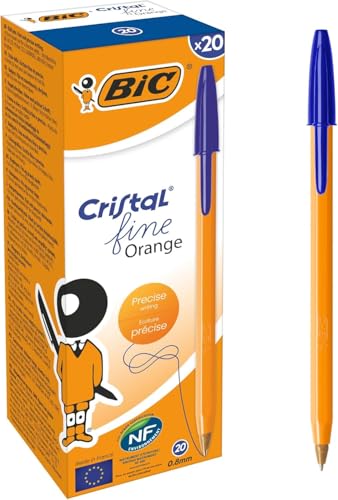 BIC® Kugelschreiber, Orange™, 0,35 mm, Schaftfarbe: orange, Schreibfarbe: blau (20 Stück), Sie erhalten 1 Packung á 20 Stück von BIC