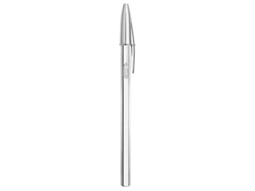 BIC 207063 Kugelschreiber Cristal Silver Medium von BIC