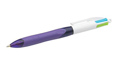 BIC 4 Farben Grip Fashion Kugelschreiber, mittlere Spitze von BIC