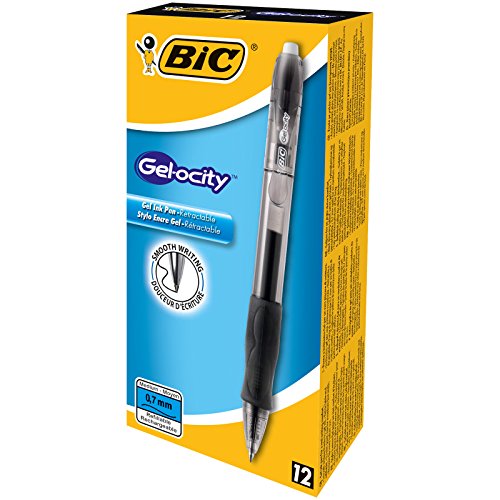 BIC 829157 - Bic Velocity Gel Rollerball Grip Retractble 0.7 Black 829157 - (PK12) von BIC